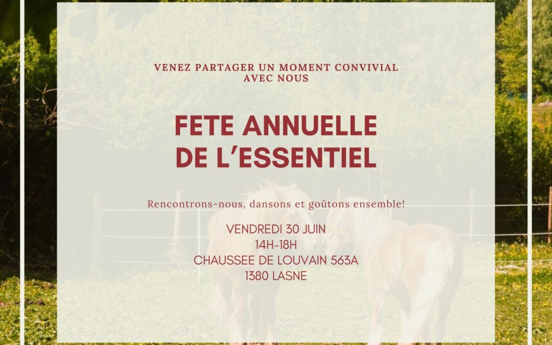 affiche fête annuelle de L'Essentiel