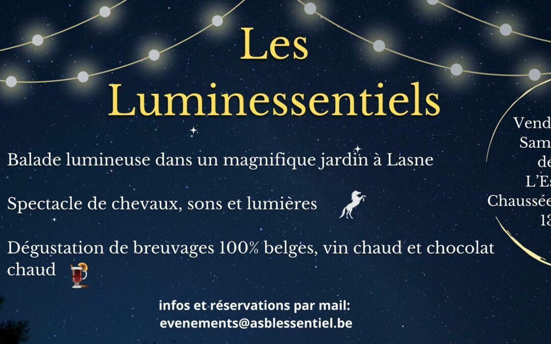 Affiche des Luminessentiels, balade lumineuse de L'Essentiel